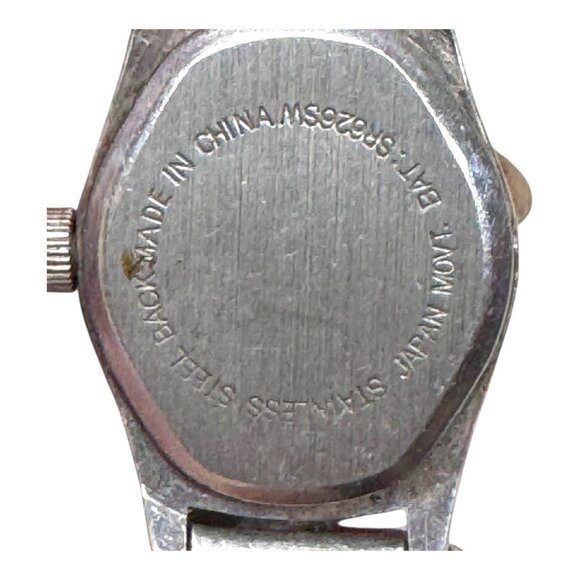 Vtg Navajo LY L Yazzie Sterling Silver Womens Watch Southwest Coral Red Floral 7 - Picture 7 of 8